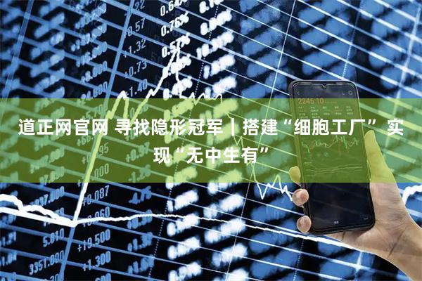 道正网官网 寻找隐形冠军｜搭建“细胞工厂” 实现“无中生有”